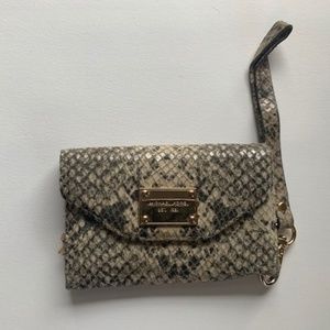 Michael Kors Snakeskin Wallet with Phone Holder